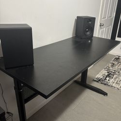 Adjustable Black Desk  Furniture 