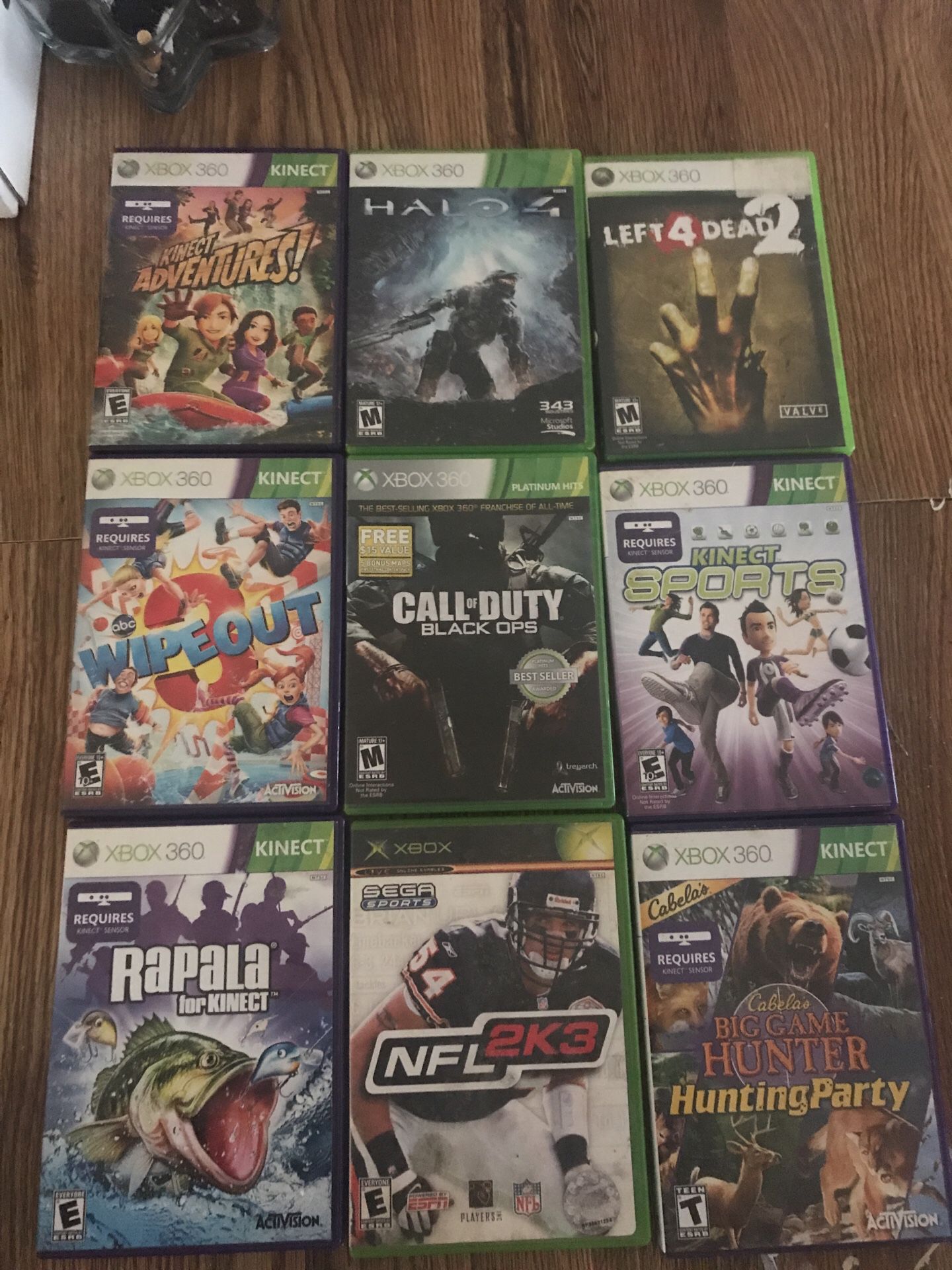 Xbox 360 games $20 take them all for $20 all 9 for $20
