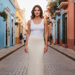 Ramy Brook Ribbed-knit midi skirt