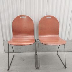 PAIR  OF  MID  CENTURY  MODERN  (MCM)  BENTWOOD  CHAIRS