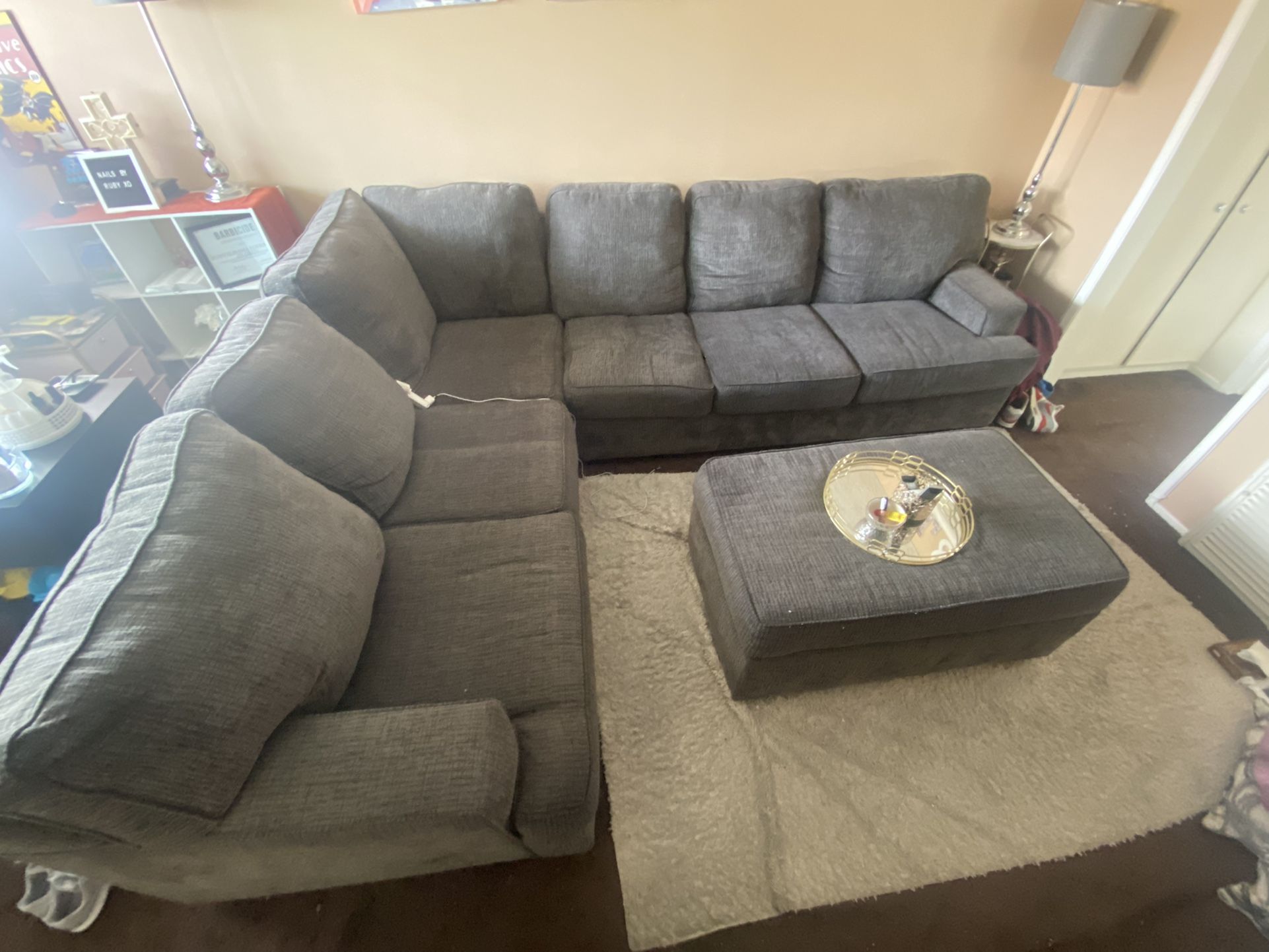 Lane home solutions kasan gray living room sectional deals