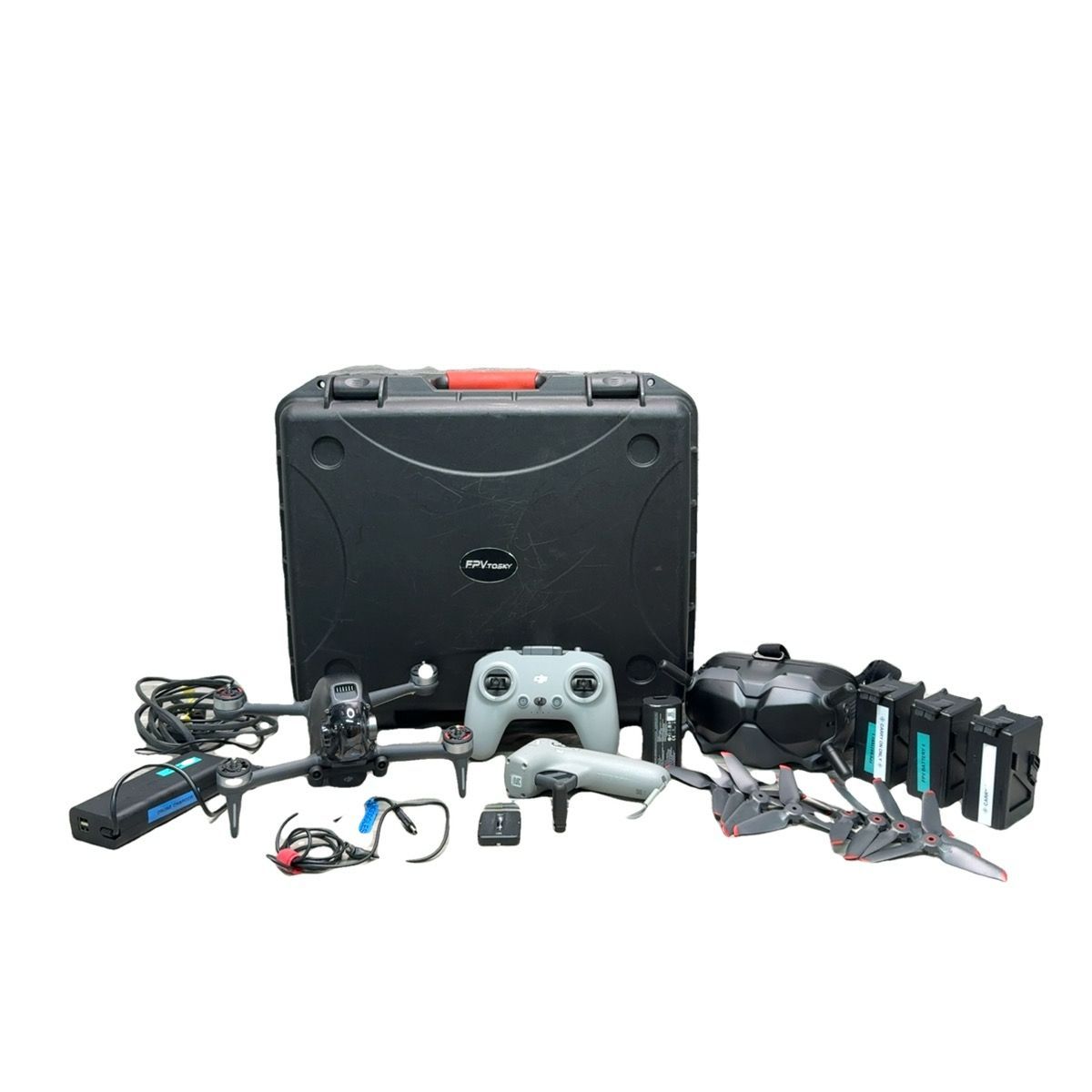 A1 Hawk – DJI FPV Fly More Combo Drone Kit  – 4K Camera – Case Included – Tested (A1D022584) - Very Good Condition