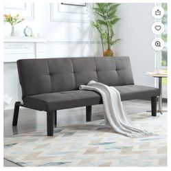 Mainstays MICROFIBER futon grey- 69” X 31.5 