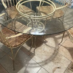 Heavy Metal Table & Chairs 