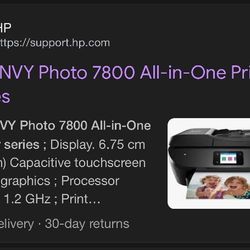 ENVY Photo 7800All-in-one Prunter