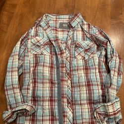 Men’s BKE plaid shirt shipping available