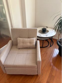 Sofa chair and nestle tables set