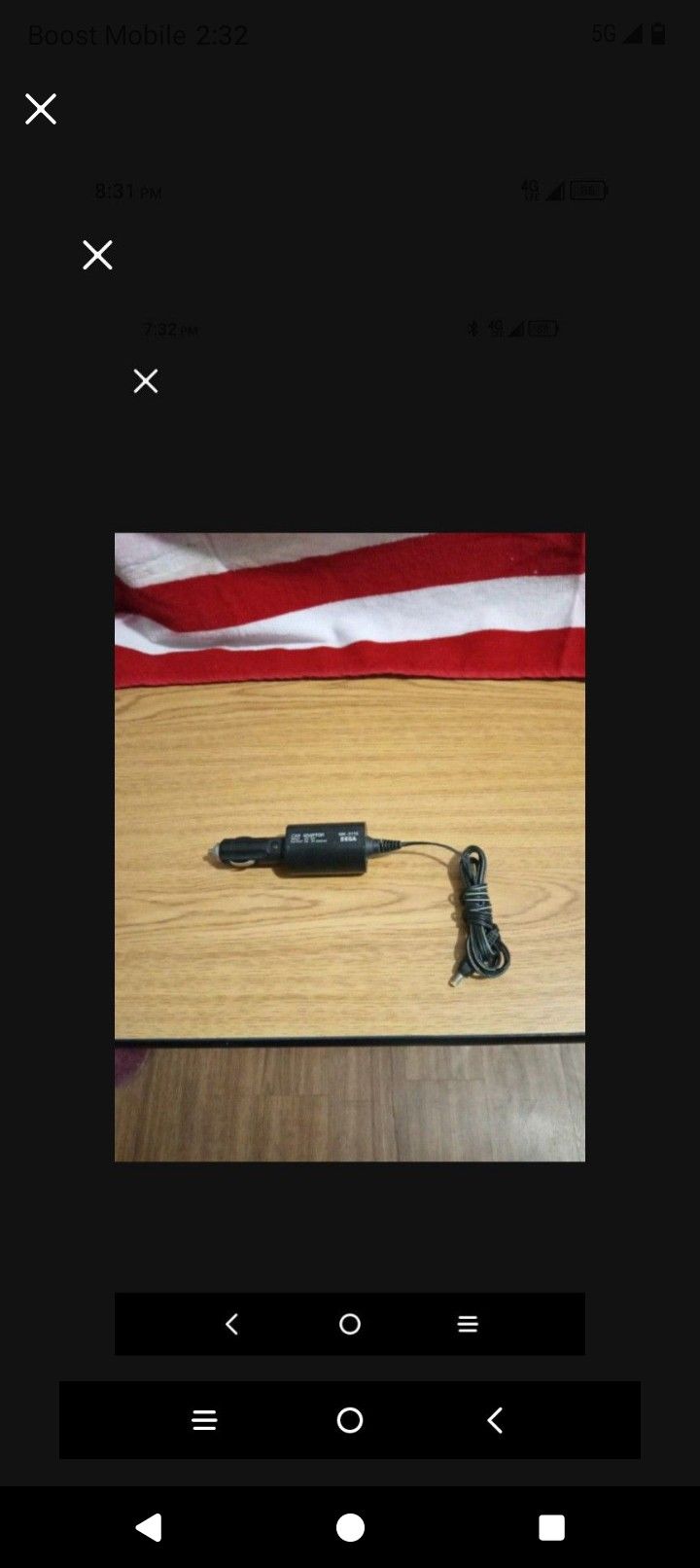 Original Sega Genesis Car Lighter Adapter