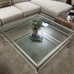 Glass/metal Coffee Table