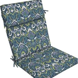 Arden Outdoor Chair Cushion, 21 x 20, Rain-Proof, Fade Resistant Sapphire Aurora Blue Damask

New in Box 
Originally $58