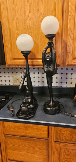 Black lady lamps