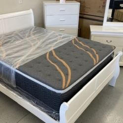 Furniture, Mattress, Boxspring, Bunkbed, Bedframe, Chest Dresser, Mirror, Nightstand