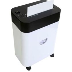 Royal Anti Jam Micro Cut Paper Shredder with 4.5 Gallon Pull Out Bin, Black & White