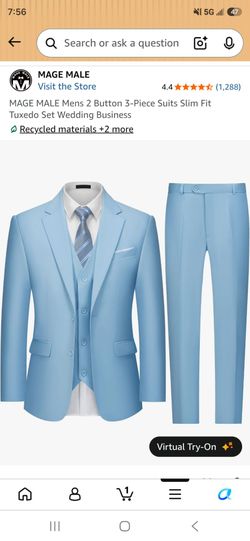 Baby blue XS Suit