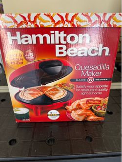 Hamilton Beach quesadilla maker.