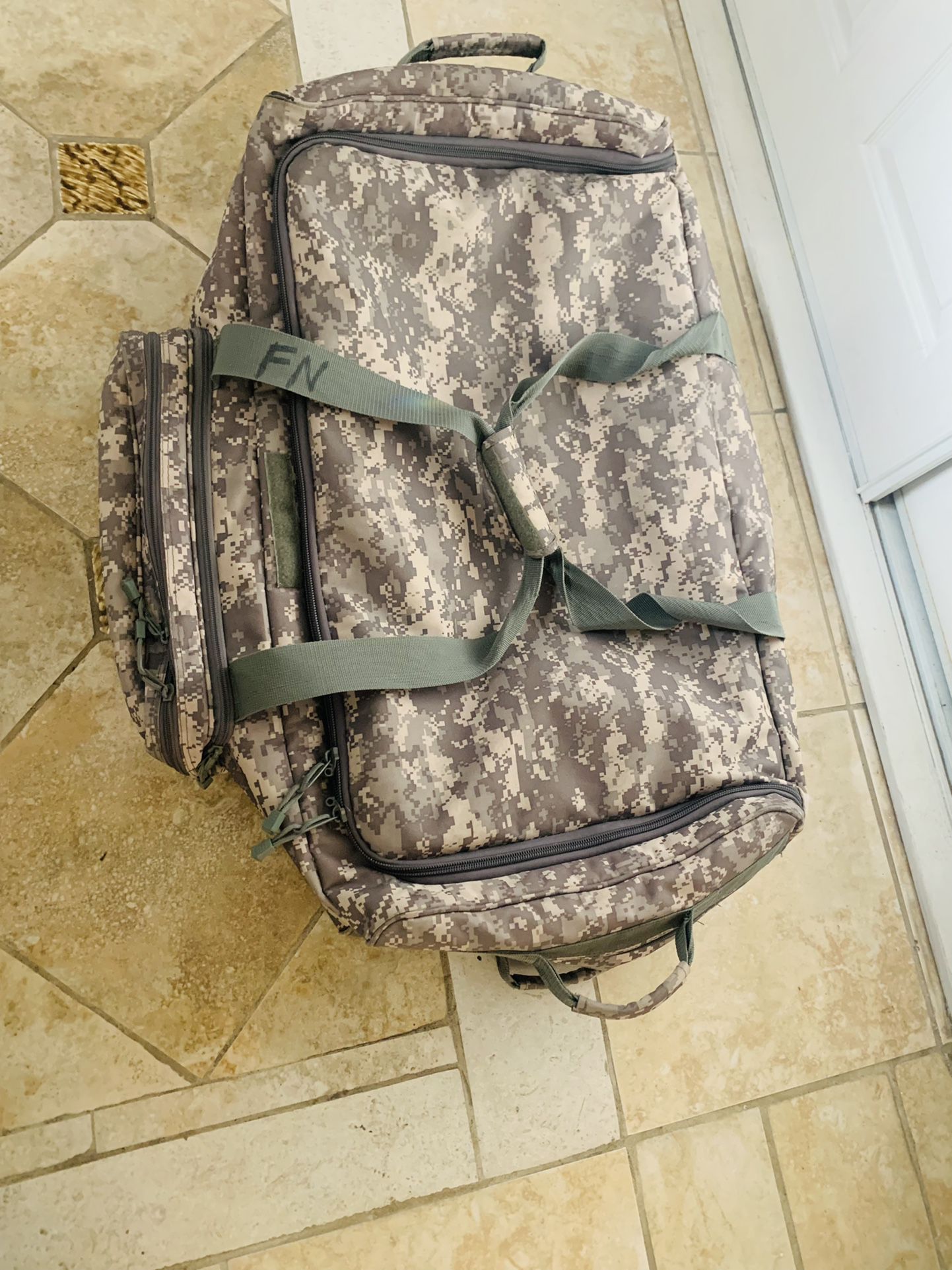 US Army Deployment Duffle Bag . Size XL. Heavy Duty With Wheels .
