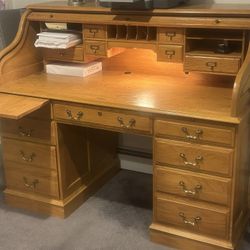 Vintage Roll Top Desk