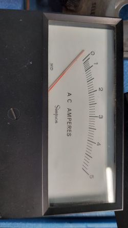 Simpsons 0 to 5 amp AC ammeter