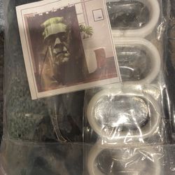Brand new 72x72 Halloween Frankenstein shower curtain with 12 hooks 