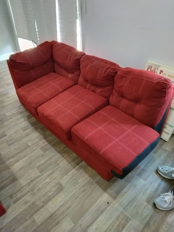 Burgundy Love Couch 