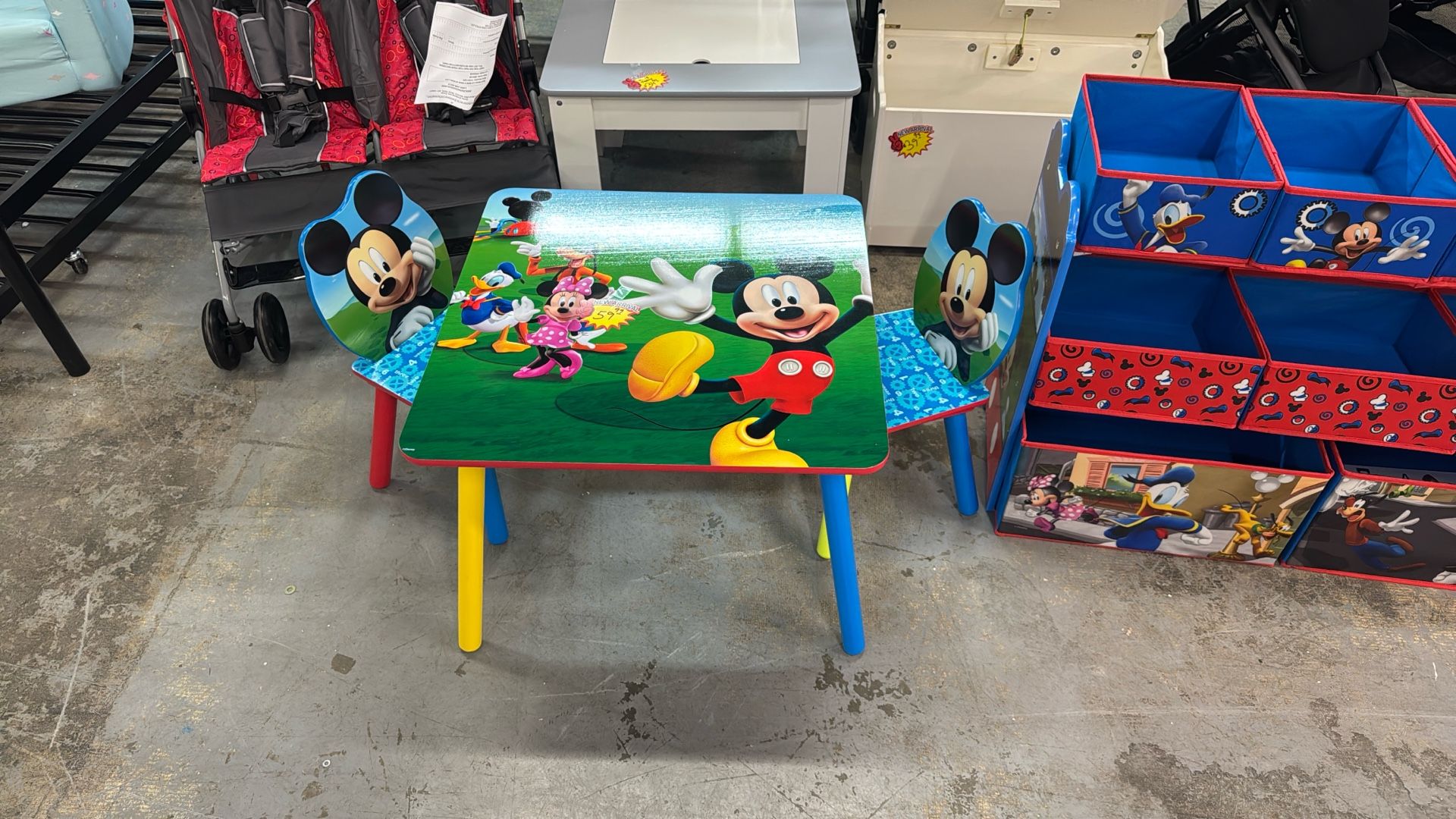 Mickey Table & 2 Chairs New Fully Assembled