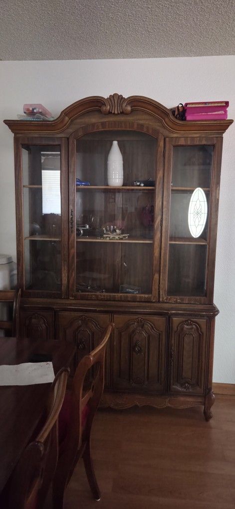 Vintage China Cabinet Hutch