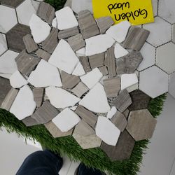  ️🔥🔥‼️🔥🔥‼️(Tampa Bay Area) Mosaicos River Stone Antislipery , Mosaicos antiresbalante Para Duchas Y Regaderas 