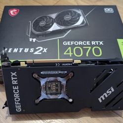 MSI NVIDIA GeForce RTX 4070 Ventus 2X 12GB OC GDDR6X Graphics Card - MS-V513