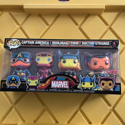 Avengers 4-pack Blacklight Funko Pop