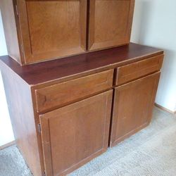 Vintage Buffet Cabinet and Hutch