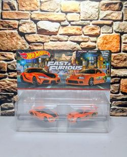 Hot Wheels Toyota Supra and GR Supra 2021 Fast and Furious 2 Pack set 1/64