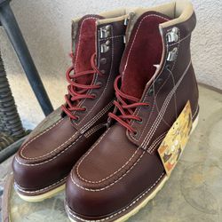 100% Leather Steel Toe Work boots 