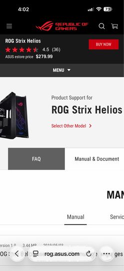 Rog strix helios gaming pc case