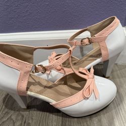 ForeMode Women Mary Jane T-Strap Pumps Close Toe Heel Dress Pump Shoe Size 9