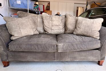 Hancock and Moore Leather Loveseat