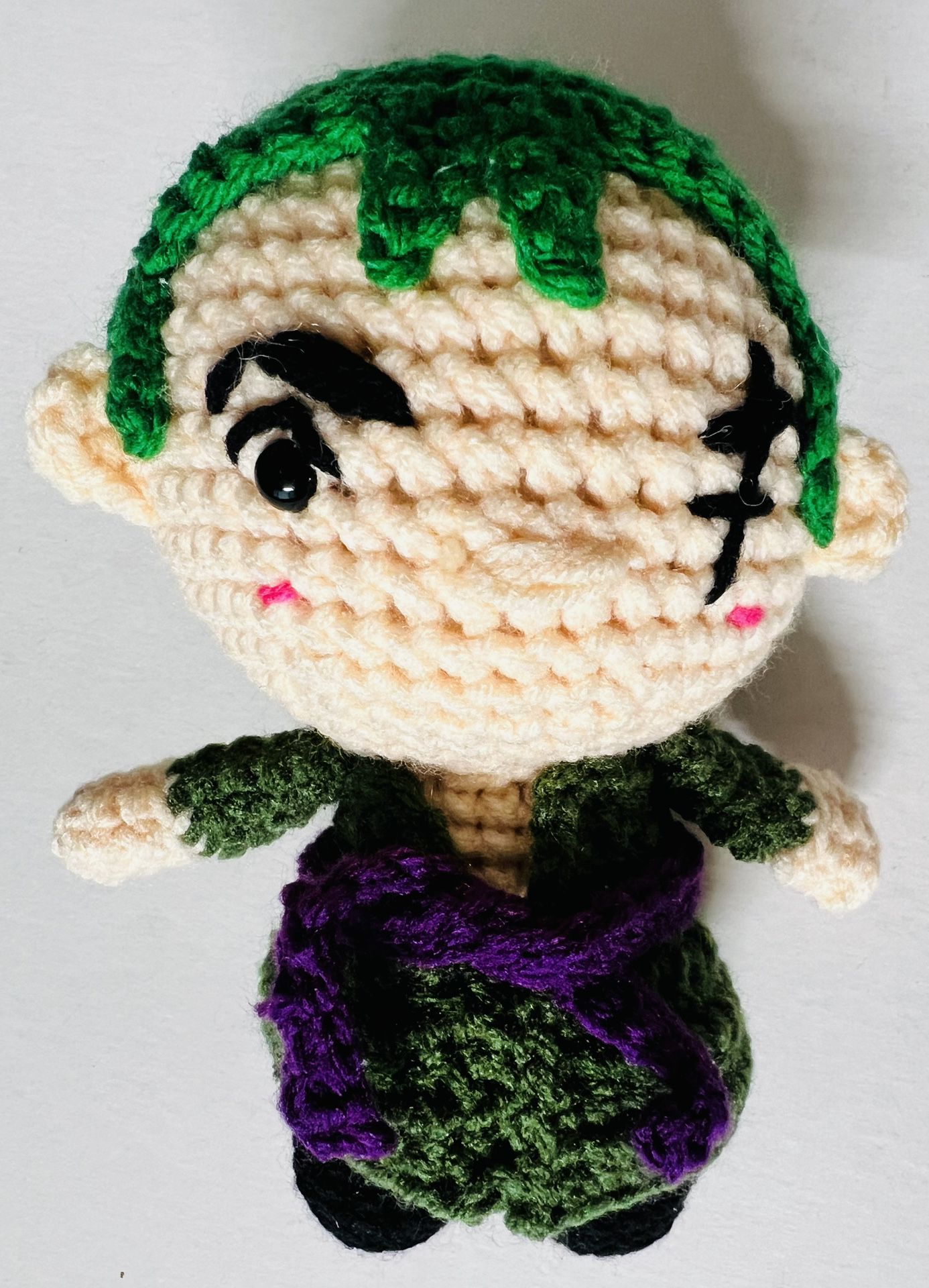 ZORO ONe Piece Crochet Doll PLUSH figure toy Amigurumi handmade NEW-USA seller