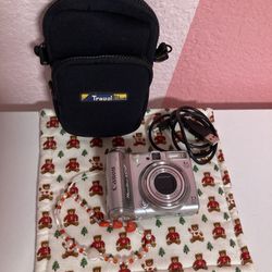 Canon PowerShot A570 IS Digital Camera WORKING W/ Case, USB Cable, 2gb SD Card