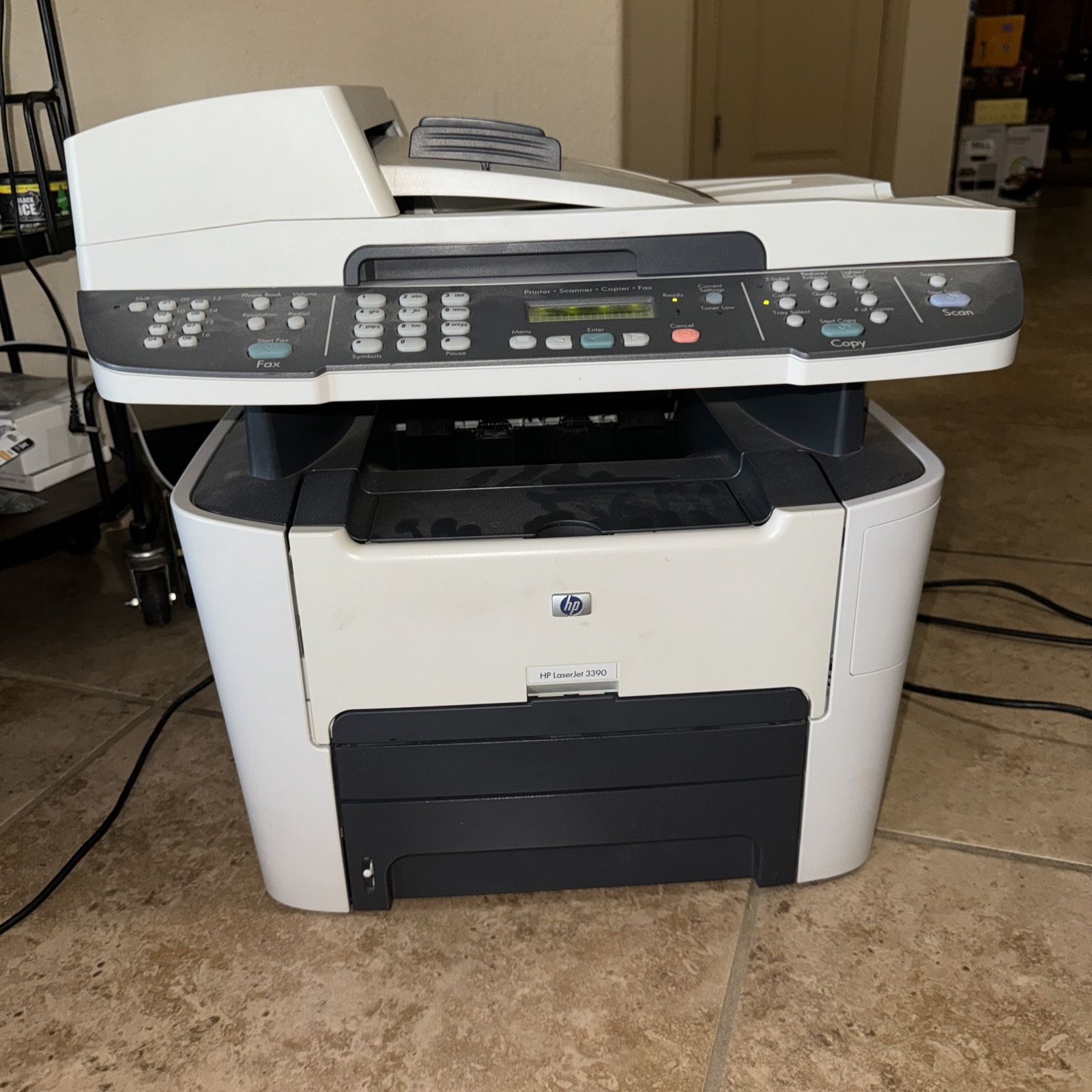 HP LaserJet 3390 All-in-One Printer (print, copy, scan, fax), 9K pages!