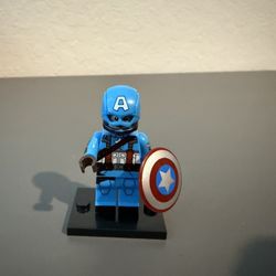 Lego Marvel Custom Captain America Minifigure 