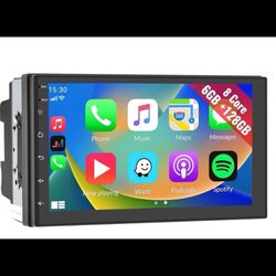 8G+128G Android Car Stereo Double Din Wireless Apple CarPlay & Android Auto