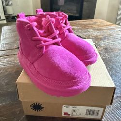 Brand New with Box! Pink UGG boots Girls 9