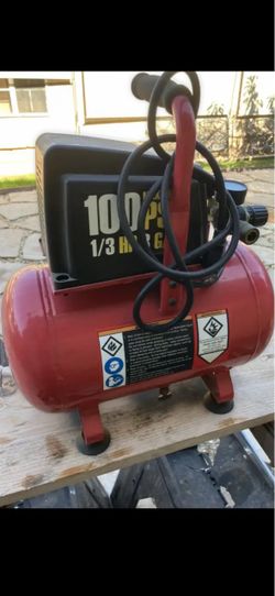 100 PSI 1/3 HP Portable Air Compressor