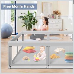 Huge 74" Baby Playpen / Play Yard