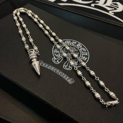 Men's Necklace with Bullet Pendant
