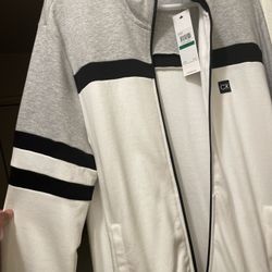 Calvin Klein Crew Neck Zip Up