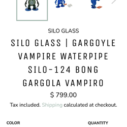 SILO GLASS SILO GLASS | GARGOYLE VAMPIRE WATERPIPE