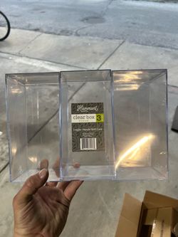 Clear box 3 piece set