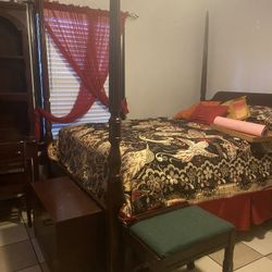 Beautiful Burgundy Bedroom Set, New Matrix 