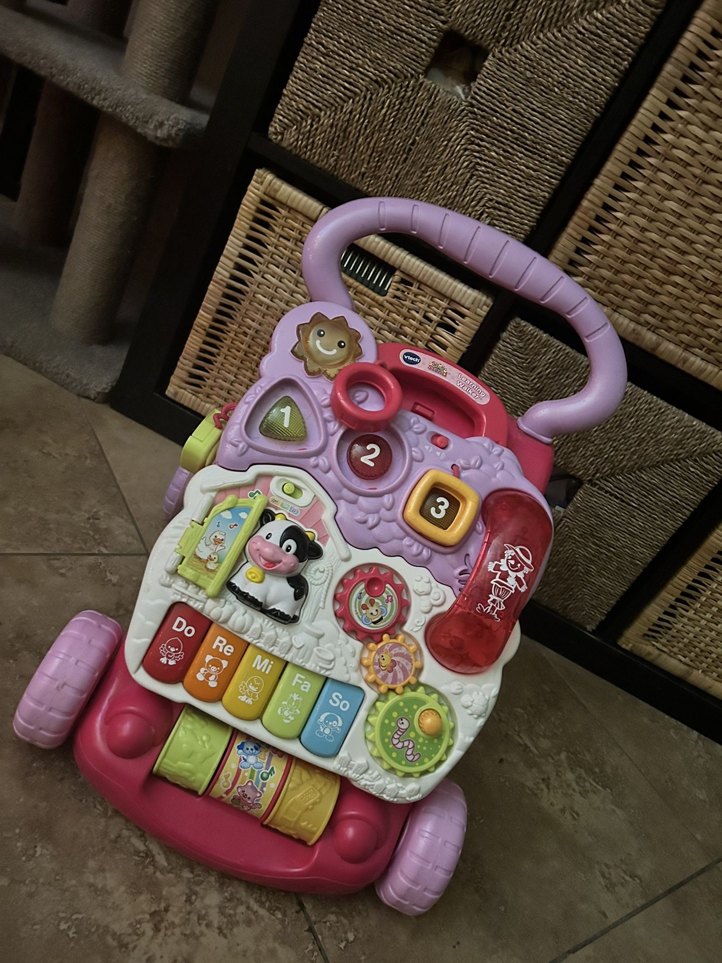Pink Tech Learning Walker