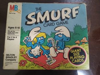 Vintage 1982 The Smurf Card Game 39x Milton Bradley